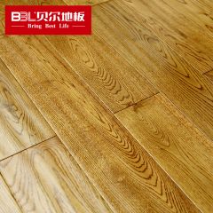 贝尔地板 哑光平面纯实木地板 18mm 哑光平面 郁金香花田 锁扣橡木(BSX-01)