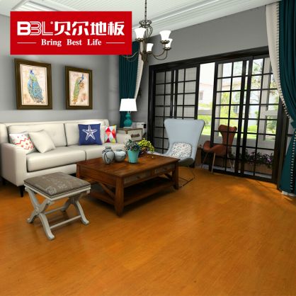 贝尔地板 番龙眼锁扣地热实木地板 家用环保 锁扣番龙眼(BSP-01) BBL-901