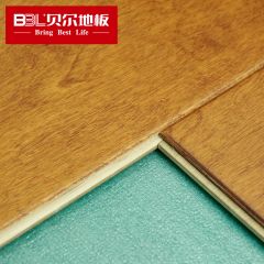 贝尔地板 桦木多层实木复合地板 哑光平面 大倒角工艺 BH702