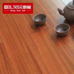 贝尔地板 纯实木地板非洲圆盘豆高密度哑光平面 圆盘豆浅色