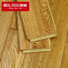 贝尔地板 哑光平面纯实木地板 18mm 哑光平面 郁金香花田 锁扣橡木(BSX-01)