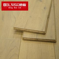 贝尔地板 橡木纯实木地板 环保木蜡油 仿古木纹 BOX-01
