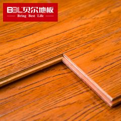 贝尔地板 番龙眼纯实木地板 18mm橡木纹理 仿古拉丝手抓纹 BPE-109