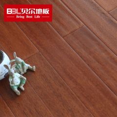 贝尔地板 番龙眼仿古实木地板18mm手抓纹表面环保家用 (BNP-02)