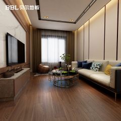 贝尔地板 造木工坊系列 黑胡桃多层实木地板平面锁扣 BBL-2250