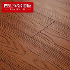 贝尔地板 番龙眼纯实木地板 18mm橡木纹理 仿古拉丝手抓纹 BPE-106