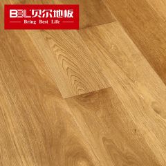 贝尔地板 个性多层实木地板 橡木结疤 UV烤漆  仿古拉丝 BGX1003
