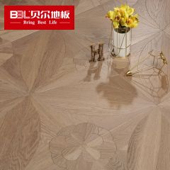 贝尔地板 多层拼花系列 橡木多层实木地板拉丝UV漆 BPH8006