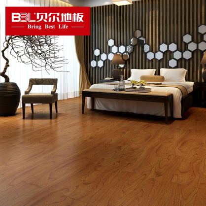 贝尔地板 强化复合木地板 12mm仿古榆木浮雕 十二星座系列 狮子座 SKY005(L)