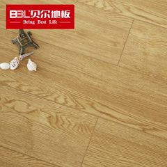 贝尔地板 强化地板 复合木地板 同步真木纹 家用环保 米兰橡木·浅色 WL6002