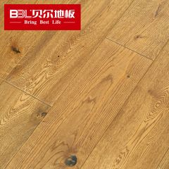 贝尔地板 橡木纯实木地板 环保木蜡油 仿古木纹 BOX-03