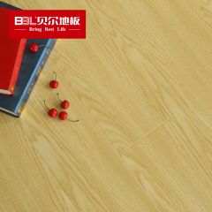 贝尔地板 强化复合地板 12mm地暖木地板 WL1010 U雅淑雅白橡