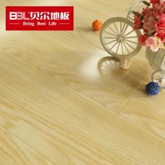 贝尔地板 强化复合地板 12mm地暖木地板 WL1010 U雅淑雅白橡