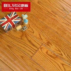 贝尔地板 橡木纯实木地板 18mm美国红橡 仿古手抓纹 威尼斯仲夏BM-01