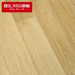 贝尔地板 橡木多层实木地板 15mm 白色手抓 情迷西西里CK902