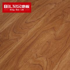 贝尔地板 强化复合木地板 12mm同步榆木浮雕木纹 加勒比系列 F803火玫瑰