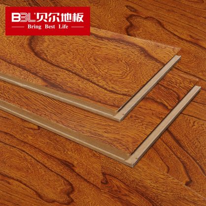 贝尔地板 强化复合木地板 12mm仿古榆木浮雕 十二星座系列 狮子座 SKY005(L)