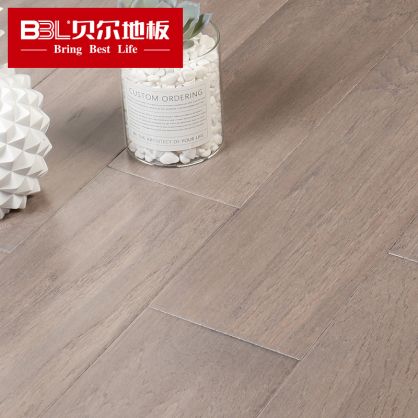 贝尔地板 山核桃多层实木地板 家用环保 负离子静音多层实木系列 不定长50%长板 BRL501