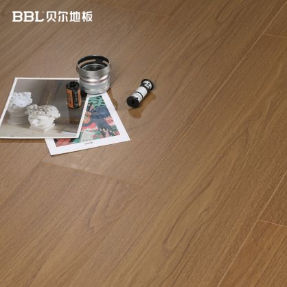贝尔地板 优+系列 耐磨面新三层实木复合地板 BZM-6008饰面新三层 13mm