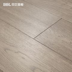 贝尔地板 BZX205 灰度漫时光 橡木多层实木地板15mm平面拉丝