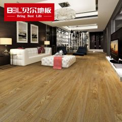 贝尔地板 强化地板 复合木地板 同步真木纹 家用环保 米兰橡木·深色 WL6001