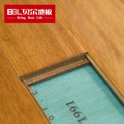 贝尔地板 番龙眼锁扣地热实木地板 家用环保 锁扣番龙眼(BSP-01) BBL-901