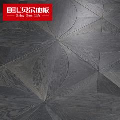 贝尔地板 多层拼花系列 橡木多层实木地板拉丝UV漆 BPH8002
