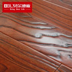 贝尔地板 多层实木复合地板榆木多层仿古浮雕面 家用环保DYM209 北欧榆木 深色