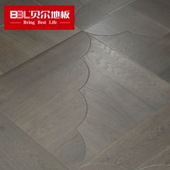 贝尔地板 多层拼花系列 橡木多层实木地板拉丝UV漆 BPH8004