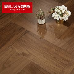 贝尔地板 多层拼花系列 黑胡桃多层实木地板混拼(600*300/300*300两种规格) BPH8016