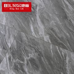 贝尔地板 大砖板系列 强化复合地板大理石纹 EX606 布朗灰