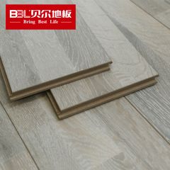 贝尔地板 12mm强化复合木地板三拼真木纹个性流行花色出口 EC7002 挪威西海岸·灰色