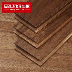 贝尔地板 相思木锁扣地热实木地板水晶平面胡桃色 BBL-703（900*114）