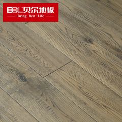 贝尔地板 橡木纯实木地板 个性系列 仿古木纹 BUX-04