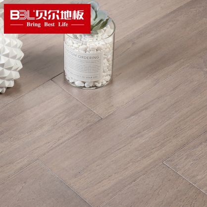 贝尔地板 山核桃多层实木地板 家用环保 负离子静音多层实木系列 不定长50%长板 BRL501