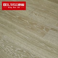 贝尔地板 多层实木复合地板时尚灰色系仿古拉丝地热适用 橡木灰色(GD5602)