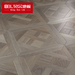 贝尔地板 多层拼花系列 橡木多层实木地板拉丝UV漆 BPH8005