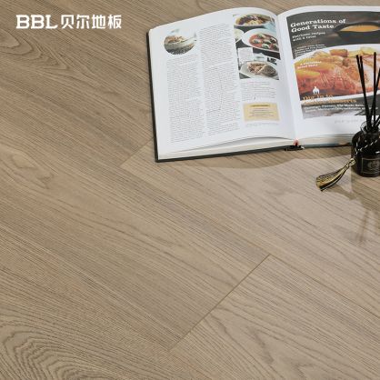 贝尔地板 优+系列 耐磨面新三层实木复合地板 优+MIX1504饰面新三层 15mm