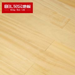 贝尔地板 硬朴木锁扣地热实木地板平面水晶底 BBL-913