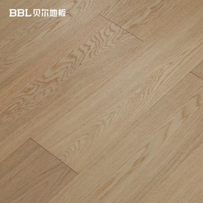 贝尔地板 BZX金属漆系列 橡木芯三层实木地板 15mm 平面拉丝