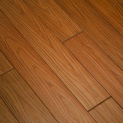 贝尔地板 卡罗木纯实木地板 18mm橡木纹理 仿古手抓纹 BK-03