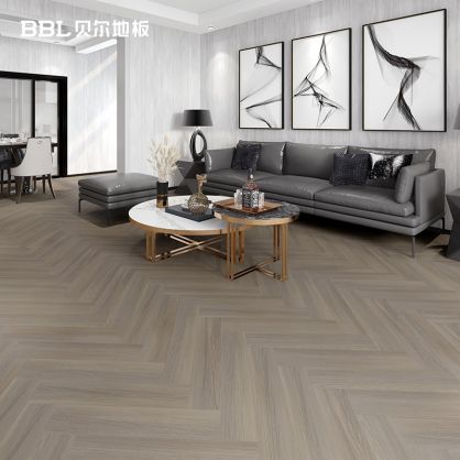 贝尔地板 SPC生态石晶地板 人字拼 6mm BBL-SS6-6003 630*126*6+0(0.5)/16P