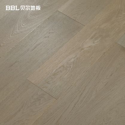 贝尔地板 BZX金属漆系列 橡木芯三层实木地板 15mm 平面拉丝