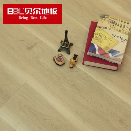 【格子铺专属款】贝尔地板 强化复合地板 12mm原木纹理 皇家橡木系列 GZ8001 