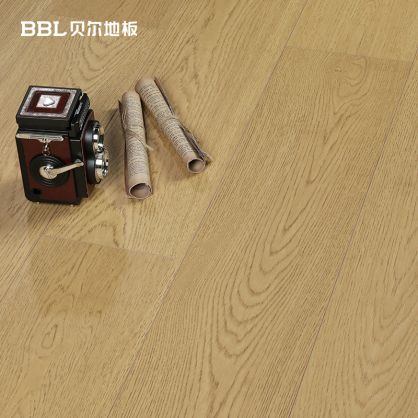 贝尔地板 BZM2101 古橡本色  设计师专供   耐磨面多层实木复合地板 15mm