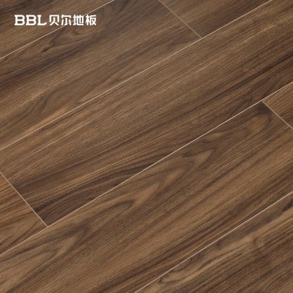贝尔地板 BZM-2102 本色胡桃 耐磨面多层实木复合地板 15mm
