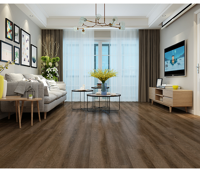 贝尔地板spc水素地板环保无甲醛防水防火7mmss7f05x雨林